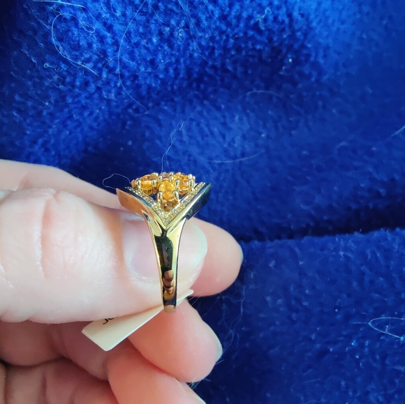 Nwt yellow gold orange citrine, size 9 - Picture 2 of 9